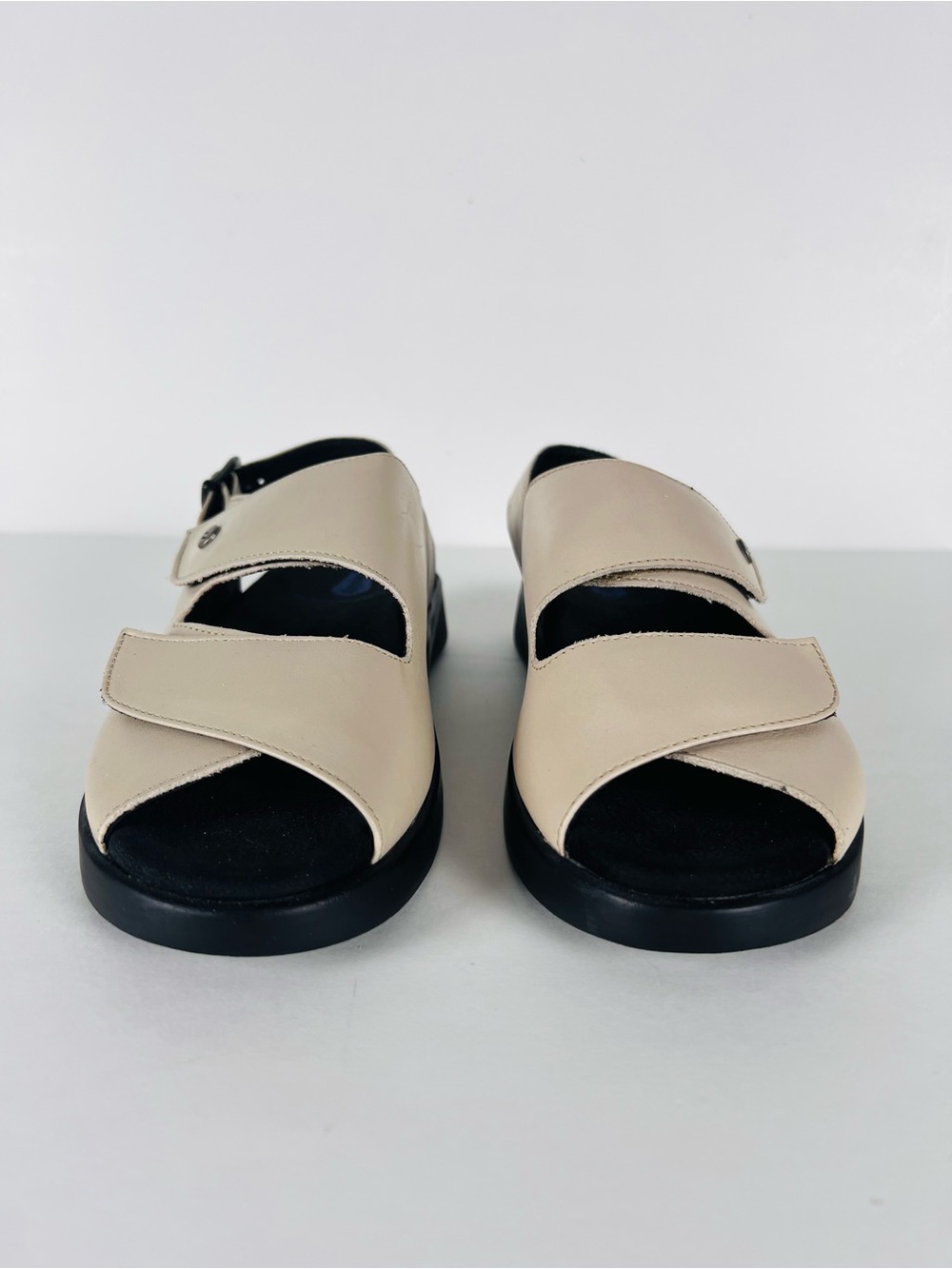 Wolky Nimes Leather Slingback Sandal in Linen Size 8 - Picture 4 of 15